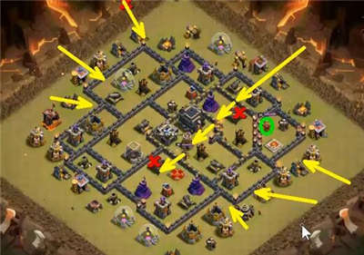 部落沖突大皮卡天使流怒推滿九三星打法視頻