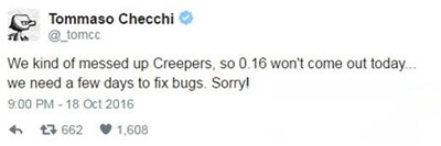 我的世界2手機(jī)版0.16延遲發(fā)布 0.16版本bug修復(fù)