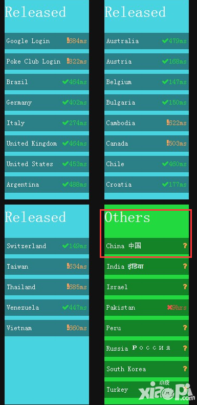 口袋妖怪GO國服上線調(diào)試 運(yùn)行狀態(tài)變更