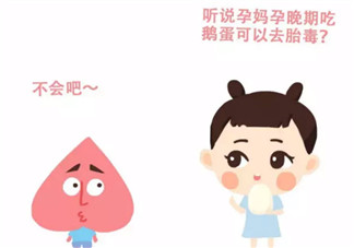 孕婦孕晚期吃鵝蛋排胎毒是真的嗎 吃什么去胎毒
