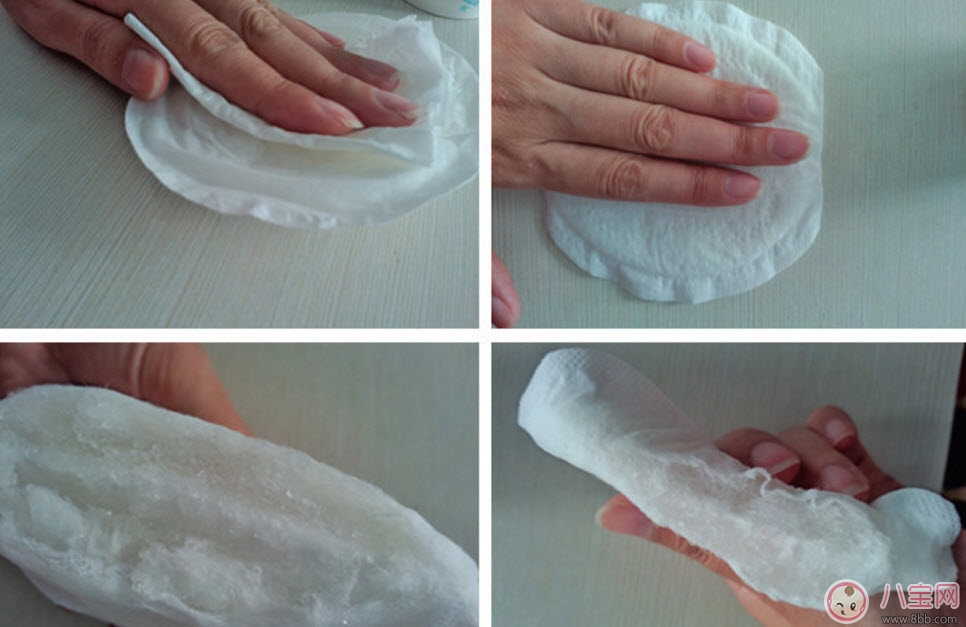 小白熊和貝親防溢乳墊哪個好 小白熊貝親防溢乳墊吸水測試