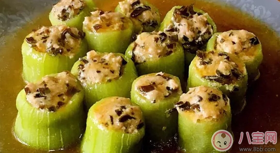 夏天沒食欲就吃降暑菜 寶寶輔食絲瓜釀肉 夏天沒食欲就吃降暑菜 寶寶輔食絲瓜釀肉