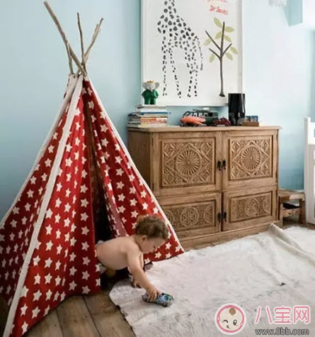 充滿愛(ài)的DIY兒童小帳篷制作