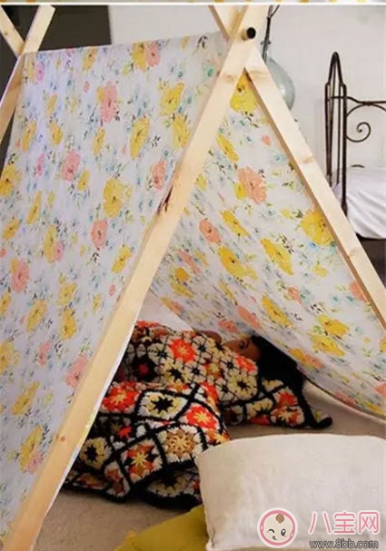 充滿愛(ài)的DIY兒童小帳篷制作