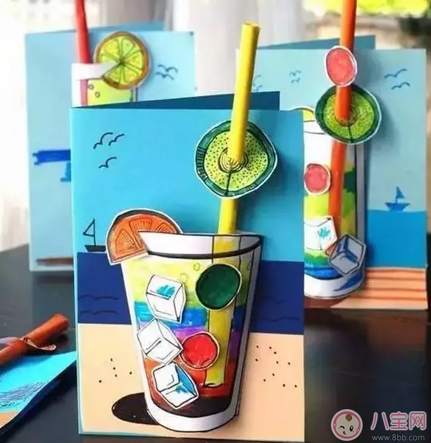 清涼夏日自制小玩具 DIY夏日帽子和飲料 清涼夏日自制小玩具 DIY夏日帽子和飲料