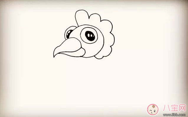 寶寶簡筆畫 簡單畫出大公雞 寶寶簡筆畫 簡單畫出大公雞