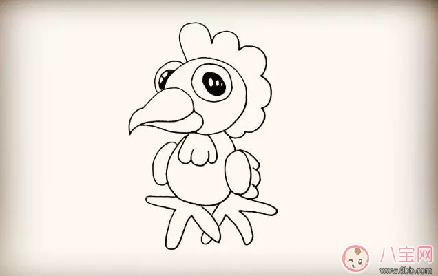 寶寶簡筆畫 簡單畫出大公雞 寶寶簡筆畫 簡單畫出大公雞
