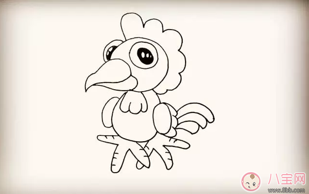 寶寶簡筆畫 簡單畫出大公雞 寶寶簡筆畫 簡單畫出大公雞