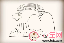寶寶簡(jiǎn)筆畫(huà)彩虹屋 這樣畫(huà)景色系列彩虹屋 寶寶簡(jiǎn)筆畫(huà)彩虹屋 這樣畫(huà)景色系列彩虹屋