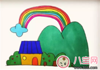 寶寶簡(jiǎn)筆畫(huà)彩虹屋 這樣畫(huà)景色系列彩虹屋 寶寶簡(jiǎn)筆畫(huà)彩虹屋 這樣畫(huà)景色系列彩虹屋
