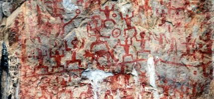 廣西左江花山巖畫簡介花山巖畫繪畫之謎