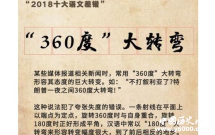 2018十大語文差錯公布2018十大差錯語文都有哪些？