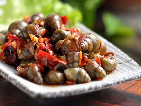 下酒菜香辣田螺怎么做？