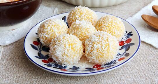 椰香番薯糯米球怎么做？