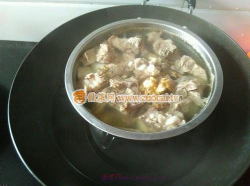 白蘿卜蟶干燉排骨的做法