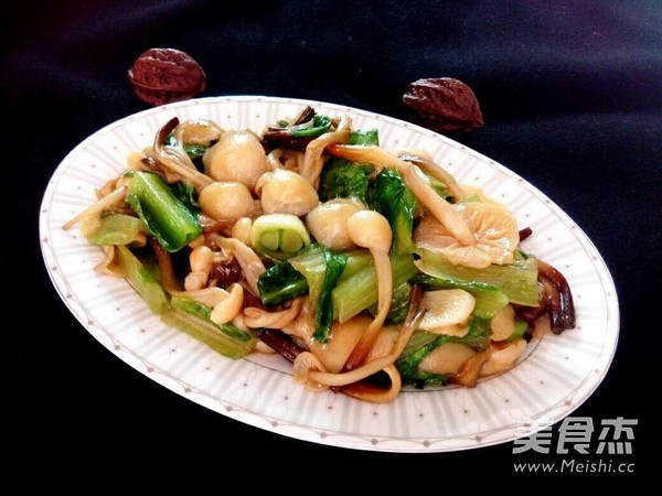 金針菇油麥菜的做法