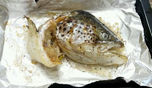 烤三文魚頭的做法