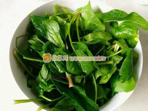 干鍋辣椒拌菠菜的做法