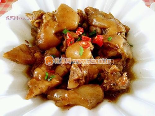 甜醋燉豬腳的做法