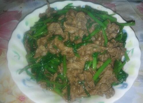 快炒家常菜沙茶醬空心菜炒羊肉怎么做？