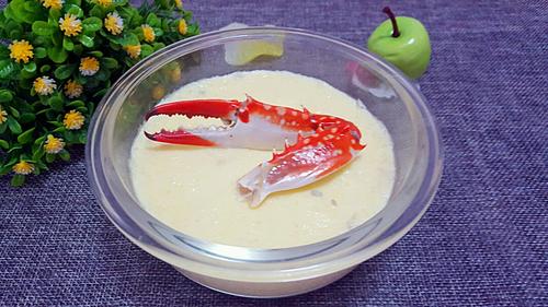 螃蟹蒸蛋的做法