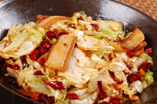 干鍋包菜的做法