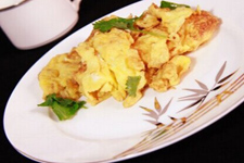 麻油姜末炒雞蛋