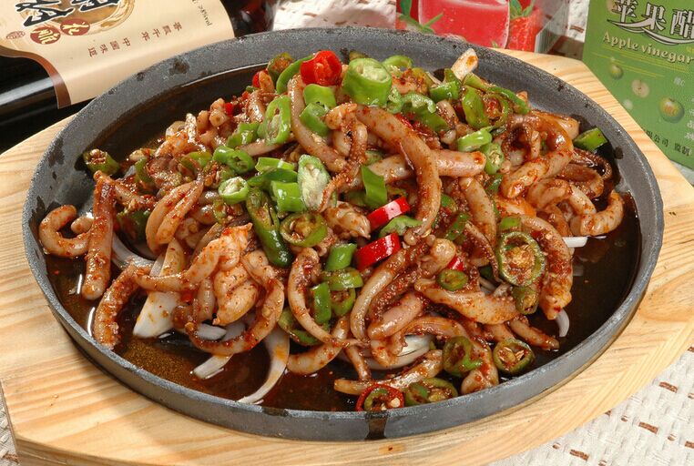 鐵板魷魚(yú)的做法