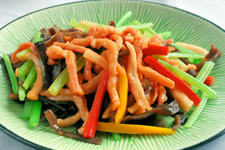 芹菜香干肉絲