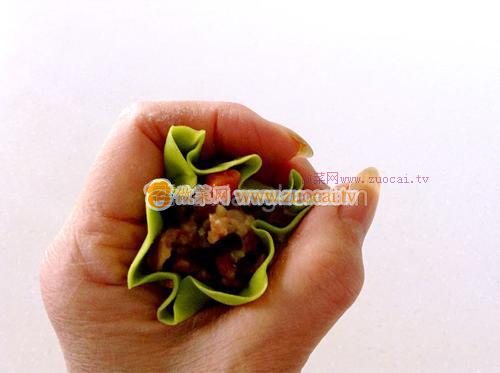 五彩三鮮燒麥的做法