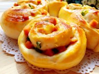 香蔥火腿沙拉面包的做法步驟21