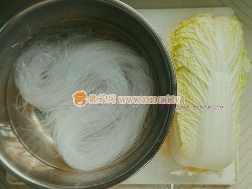 麻辣粉絲炒白菜的做法