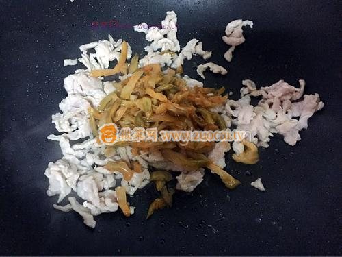 榨菜炒肉絲的做法