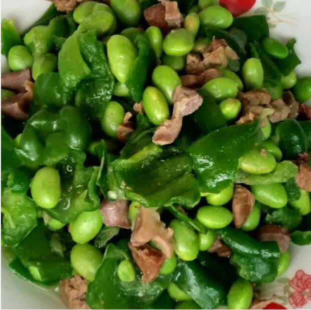 雞雜炒毛豆怎么做？