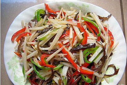 五彩藕絲怎么做？