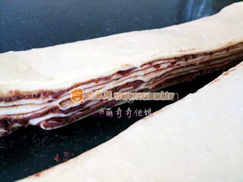 大理石紋豆沙土司的做法