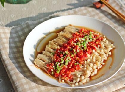 剁椒金針菇怎么做？