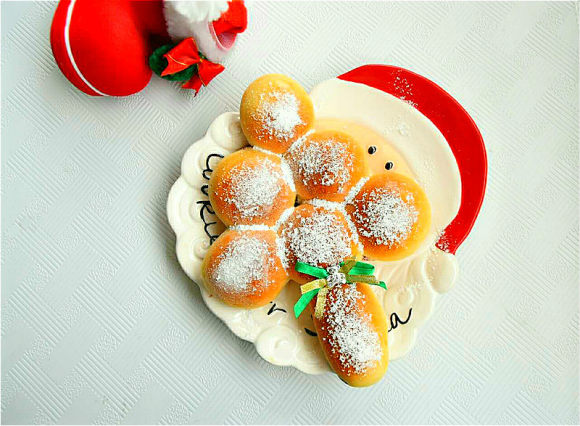 果醬圣誕樹面包