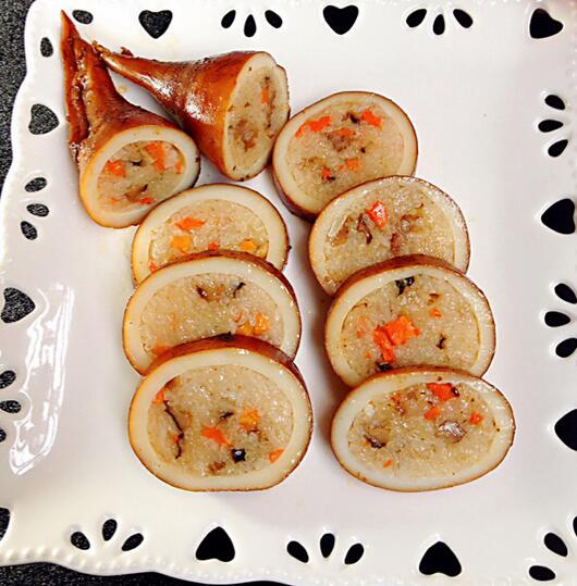 魷魚(yú)糯米腸怎么做？