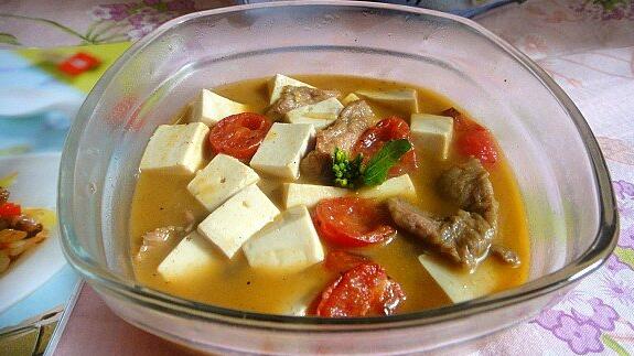生津、通血脈的番茄豆腐肉片湯怎么做？