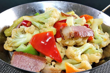 干鍋菜花的做法