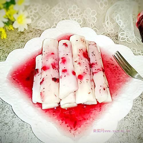 藍(lán)莓山藥的做法