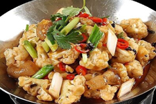 干鍋菜花的做法