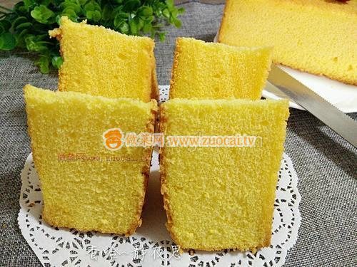 8寸戚風(fēng)蛋糕的做法