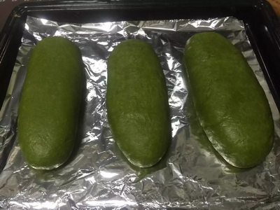 抹茶麻薯夾心軟歐面包的做法步驟7