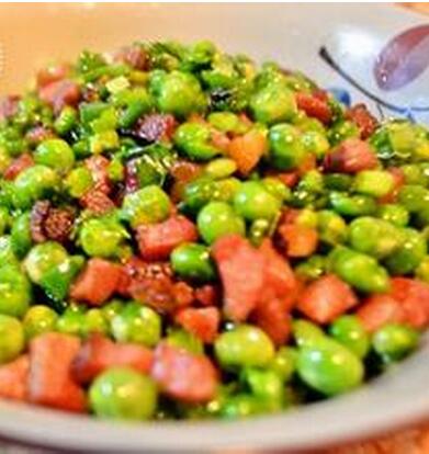 快手下飯菜臘肉炒豌豆怎么做？