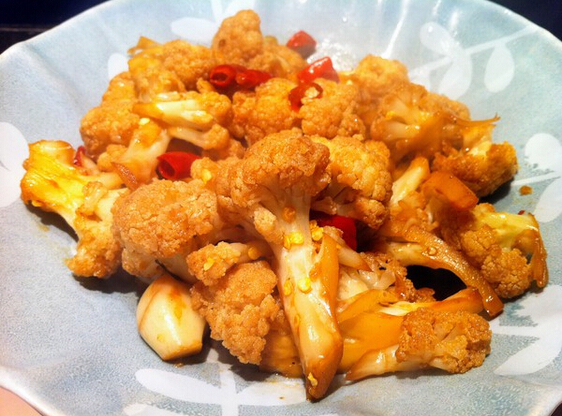 孜然花菜怎么做？