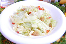 熗炒圓白菜怎么做