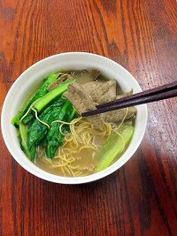 豬肝湯面的做法步驟9