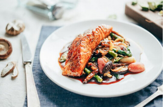 怎么做照燒三文魚配時(shí)蔬？